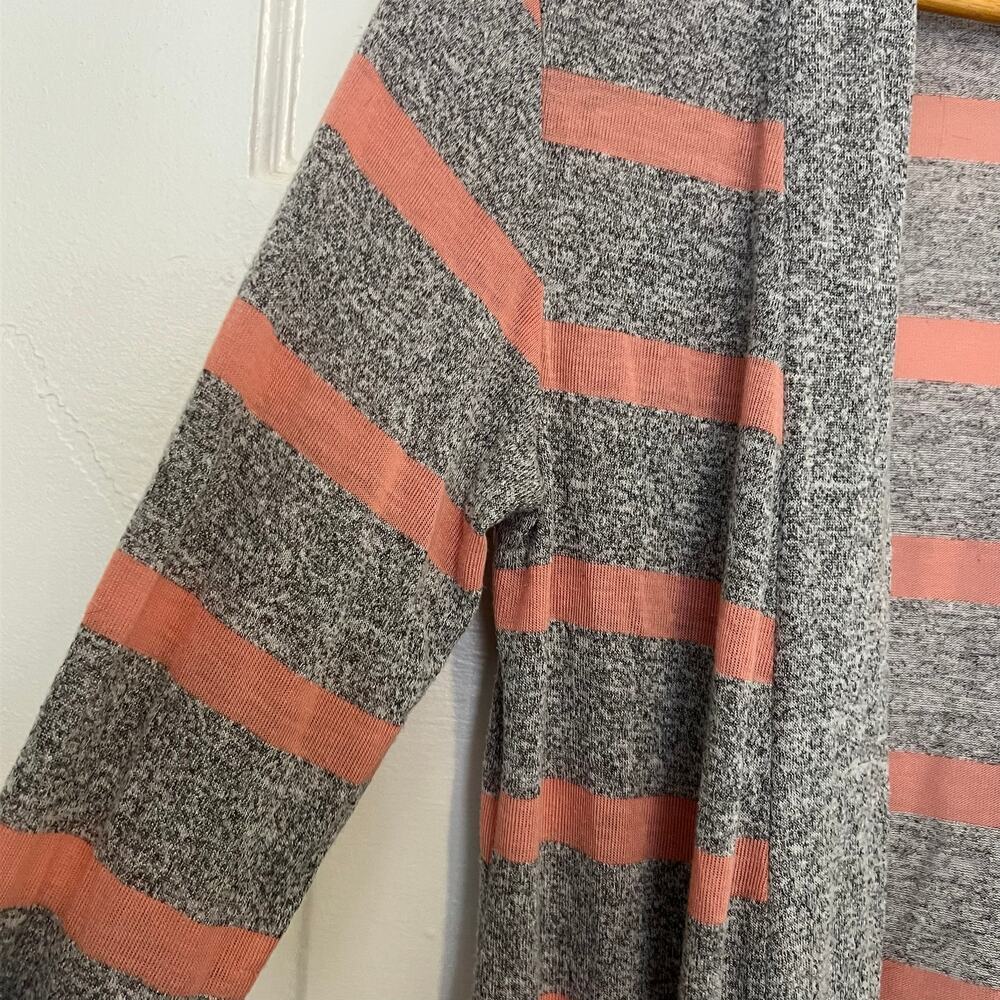 Mod Lusive Open Front Long Line Cardigan Gray Pea… - image 7